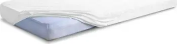 Çarçaf fitted Jersey Somnart, 160x200x30 cm, pambuk, i bardhë