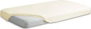 Çarçaf fitted Matex Jersey, 140x200 cm, pambuk 145 g/m², ngjyrë krem