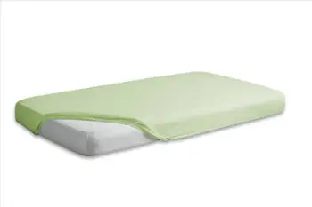 Çarçaf fitted Matex Jersey, 180/190x200 cm, 100% pambuk, jeshil