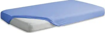 Çarçaf fitted Matex Jersey Premium, 180x200 cm, pambuk 100%, blu