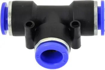 Bashkues automatik për zorrë GEKO PU PE, Type T, 4mm, blu