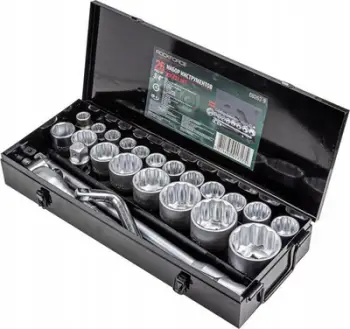Set çelësa gola Rockforce Socket Wrench 26 copë, 3/4", 17 65mm