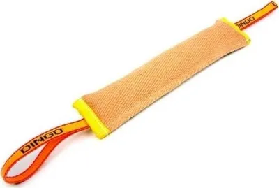 Lodër tërheqëse për qen Dingo Tug, prej jute, 28cm, me dy doreza - 1