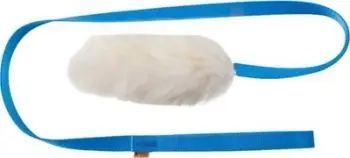 Lodër tërheqëse për qen Dingo Tug Toy, lesh natyral deleje, dorezë e gjatë