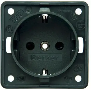 Prizë Berker Integro SCHUKO 0941852505, IP44, anthracite mat