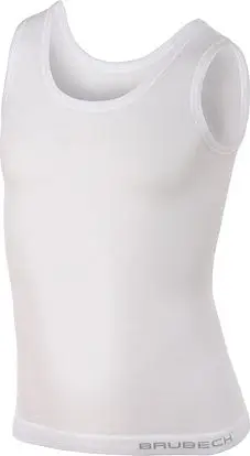 Këmishë pa mëngë për djem Boys Comfort Cotton, pambuk, e bardhë