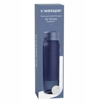 Shishe filtrimi uji Wessper B2 TRITAN Actitex, 1000ml, blu