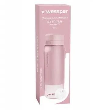 Shishe filtruese WESSPER B2 Tritan Actitex, 0.5L, pa BPA, rozë