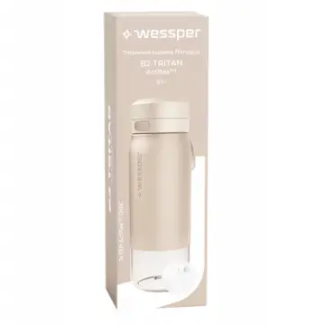 Shishe filtruese Wessper B2 Tritan Actitex, 0.7L, pa BPA, bezhë