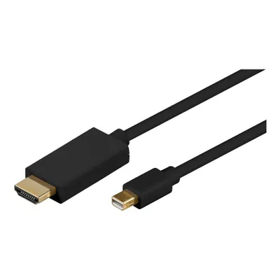 Kabllo adapter video Microconnect MDPHDMI2B, Mini DisplayPort në HDMI, 2 m, e zezë - 1