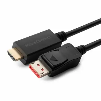 Kabllo adapter video Microconnect MC-DP-HDMI-1004K, DisplayPort në HDMI, 1m, i zi