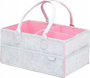 Organizator pelena SIPO Felt Diapers XL, me ndarje të brendshme, gri me mint