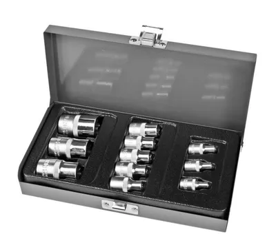 Set çelësa Proline Torx, 1/2", E4-E20, 11 copë - 1