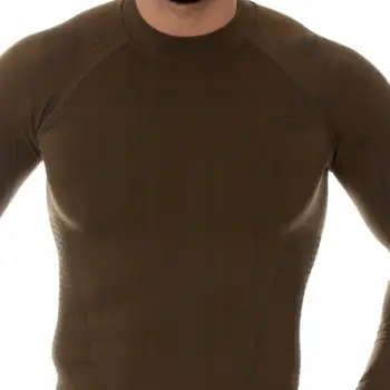 Këmishë termike për burra Brubeck Ranger Thermo, 3XL, për pyll dhe gjueti, ngjyrë khaki