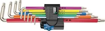 Set çelësa këndorë Torx Wera 3967/9 TX SXL, inox, multikolor
