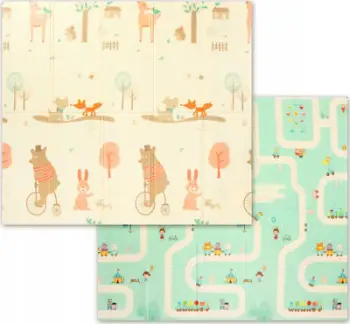 Tapet loje Babyono Educational Foam Mat XPE, 180x200 cm, palosës, shumëngjyrësh