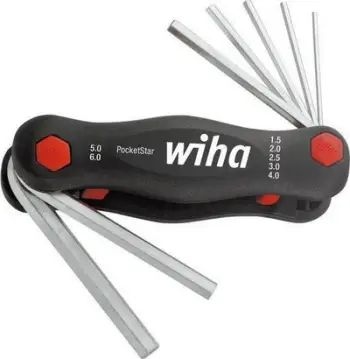 Set çelësa imbus Wiha Pocketstar, 7 copë, 2mm 8mm