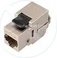 Vidë Solarix Keystone, CAT6, STP, RJ45, e zezë - 1