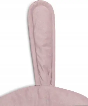 Tapet loje Sensillo Pink Bunny, dyshek velvet dhe pambuk, rozë