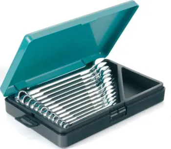 Set çelësa kombinues me racë Kamasa Tools, 8–19 mm, 12 copë, metalik
