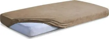 Çarçaf fitted Matex Premium Terry, 160x200 cm, froté, kafe