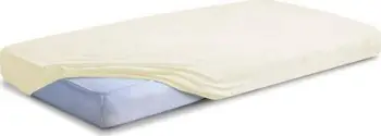 Çarçaf fitted Matex Terry Premium, 180x200 cm, krem i çelët