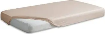 Çarçaf fitted pambuk satin Gold, 140x200 cm, bezhë e artë