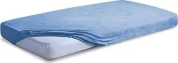 Çarçaf fitted Premium Terry, 160x200 cm, pambuk frote, blu e hapur