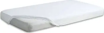 Çarçaf fitted Sleepwise Gold, 140x200, pambuk satin, me llastik, i bardhë