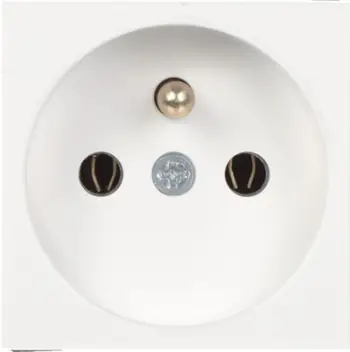 Prizë elektrike STASINSKI JAVEL GN-230-1P LS System 45, 230V 16A, tokëzuar, e bardhë