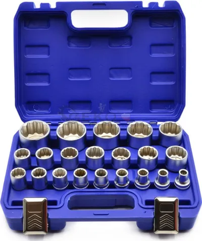 Set çelësash tubë Geko G13547, 21 copë, 8-36mm, CrV - 1