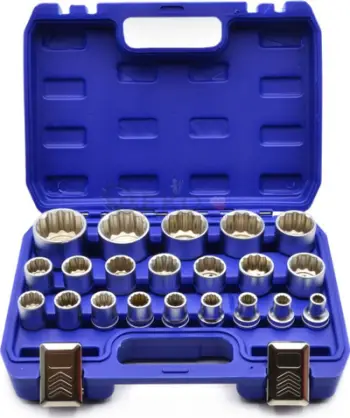 Set çelësash tubë Geko G13547, 21 copë, 8-36mm, CrV