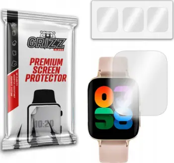 Folie mbrojtëse orë GrizzGlass Hydrogel Film Watchmark Smartone, 3 copë, transparente