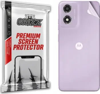 Folie mbrojtëse për pjesën e pasme Grizz SatinSkin për Motorola Moto E14, fleksibël, transparente