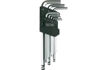 Set çelësash gjashtëkëndor Topex, L, 1.5 - 10 mm, 9 copë