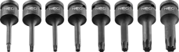 Set çelësa Torx me goditje Neo 08-712, 1/2", T25-T60, 9 copë