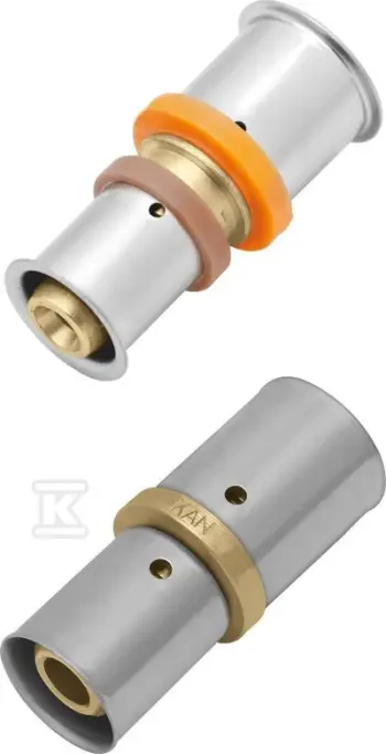 Bashkues KAN-therm ultraPRESS, 25 x 16 mm, bronz, i reduktuar