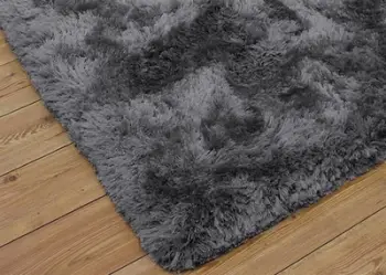 Tapet Shaggy, 160x220cm, i argjendtë