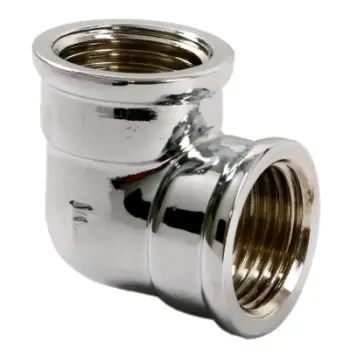 Kënd hidraulik Ferro K03C, 1/2", 90°, i kromuar