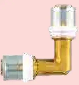 Bashkues këndor presioni Herz Press Elbow 90°, 40 x 3.5, metalik