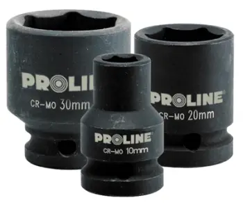 Prizë gjashtëkëndore Proline (18414), 1/2", 14 mm, e zezë