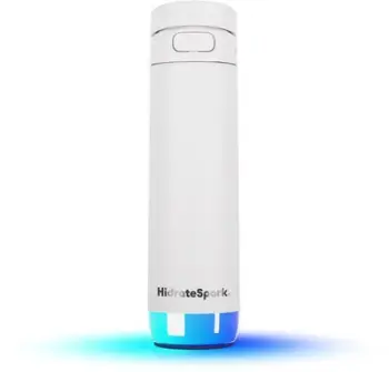 Shishe inteligjente uji HidrateSpark PRO 2 Chug, 621ml, me ndriçim SipSense, e bardhë