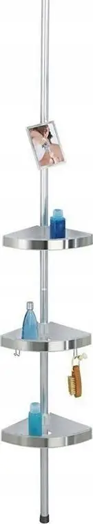 Organizues dushi Wenko Premium Tension Pole Caddy, 3 rafte, alumini, gri