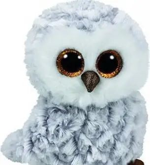 Lodër TY Beanie Boos Owlette - White Owl (225317), e hirtë