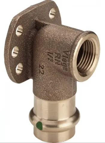 Kënd hidraulik muror Viega SC Contur 281502, 18mm x 1/2" FI, bronzi