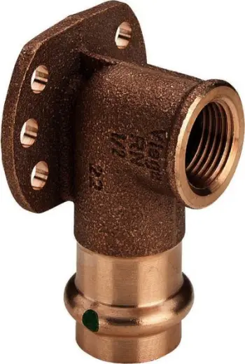 Kënd muri Viega 107345, 15mm x 1/2", bronz