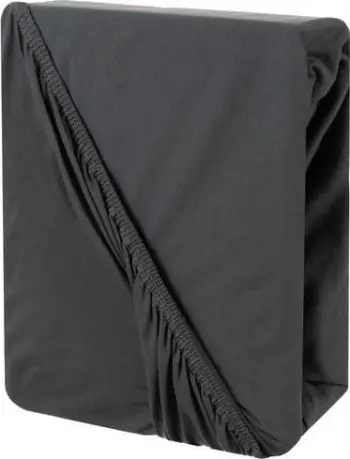 Çarçaf fitted Ruhhy 24926, 180x200 cm, pambuk jersey, gri