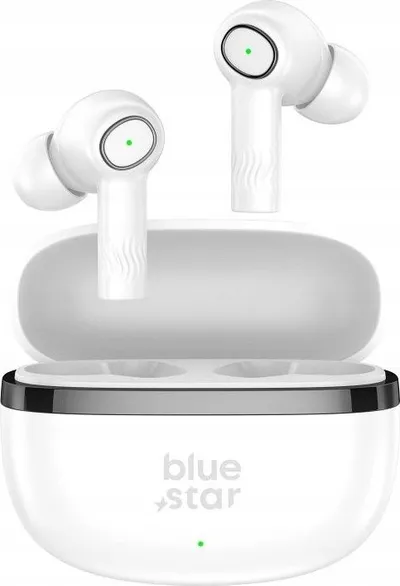 Kufje wireless Blue Star TWS AC20C, Bluetooth 5.4, ENC, të bardha - 2