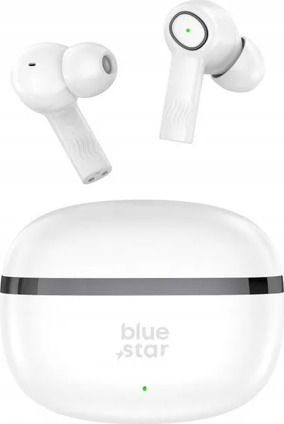 Kufje wireless Blue Star TWS AC20C, Bluetooth 5.4, ENC, të bardha - 3
