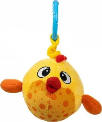 Lodër varëse pelushi Milly Mally Baby Fish, për foshnje, me dridhje, e verdhë